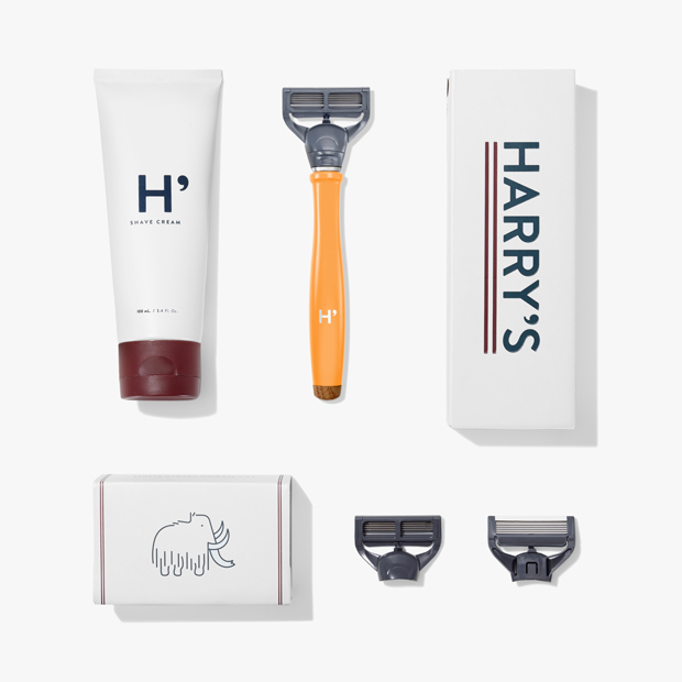 orange harrys shaver