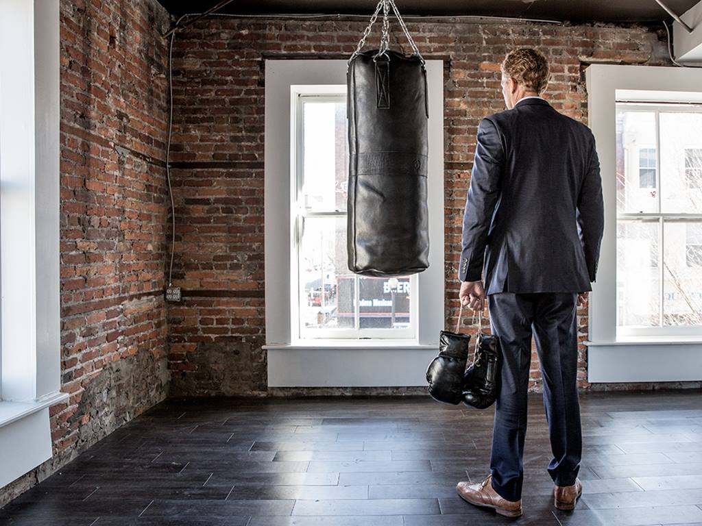 luxury vintage boxing punch bag